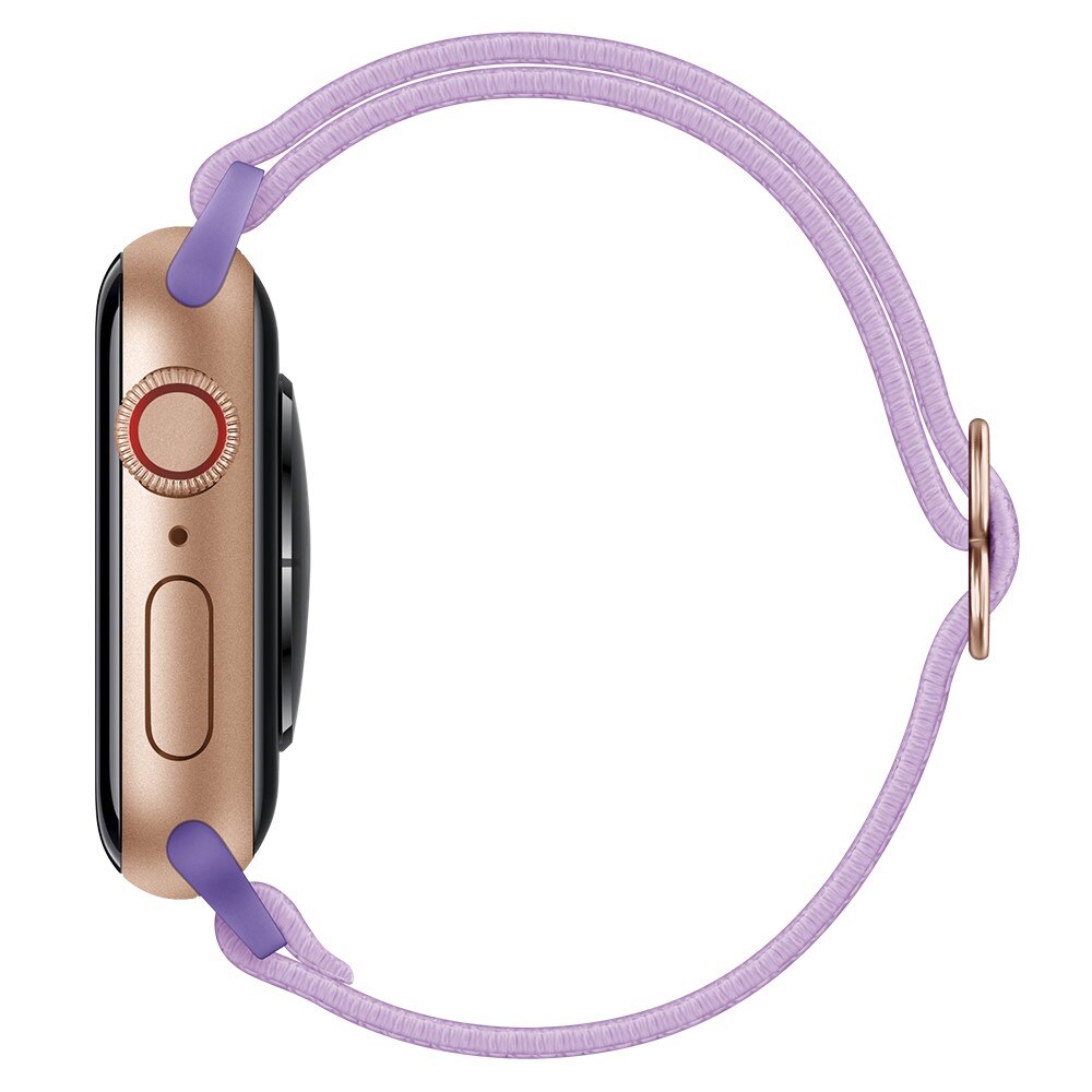 Elastisk Nylonurrem Apple Watch Series 10 46mm Lilla