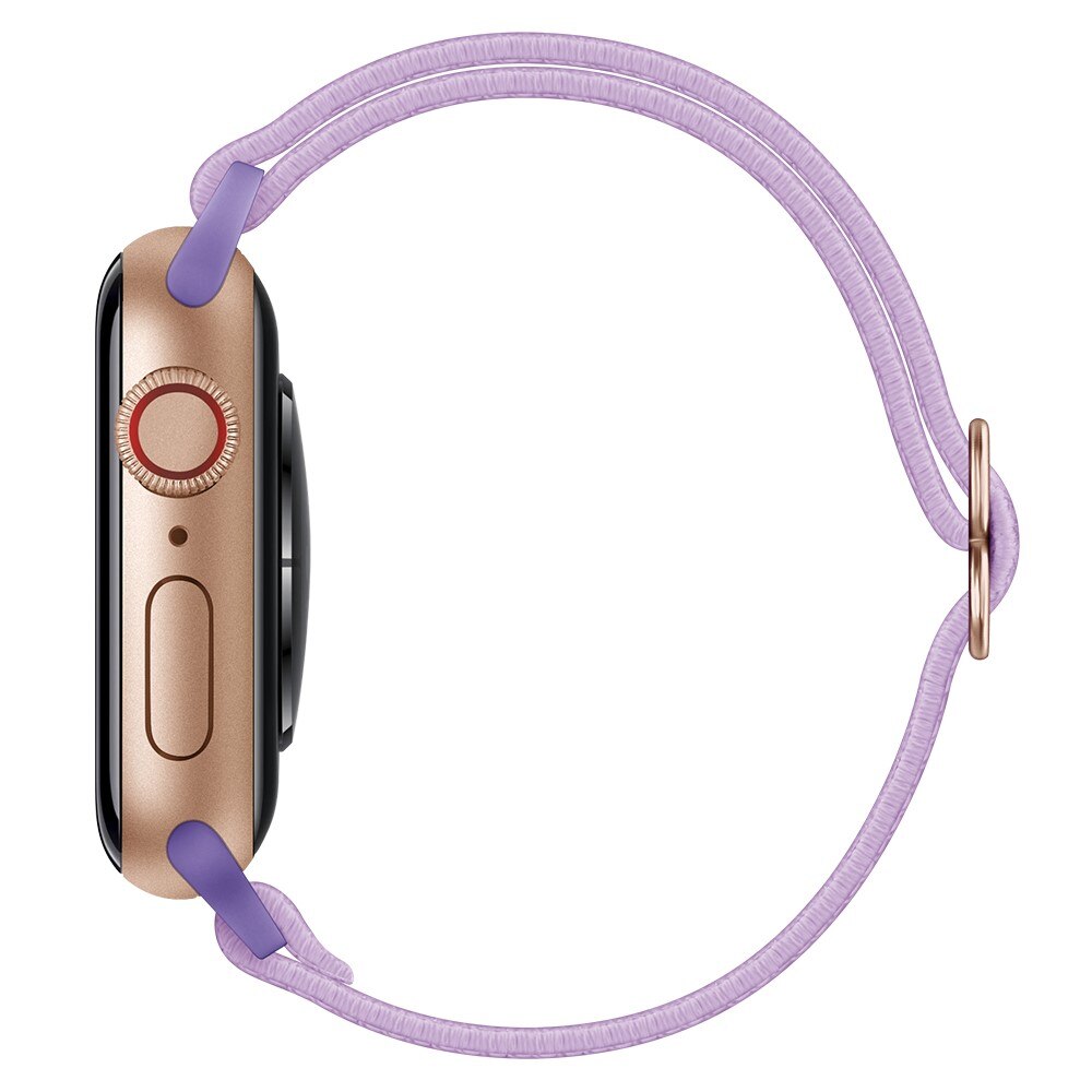 Elastisk Nylonurrem Apple Watch 45mm Series 9 lila