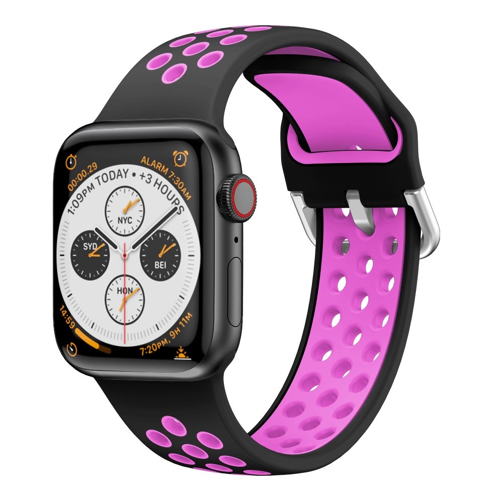 Silikonearmbånd Sport Apple Watch 42/44/45 mm lila