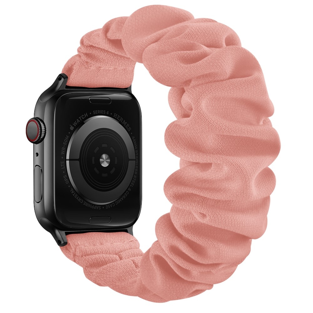 Scrunchie Armbånd Apple Watch 38/40/41 mm Lyserød/sort