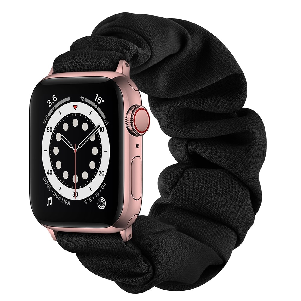 Scrunchie Armbånd Apple Watch SE 40mm sort/rose guld