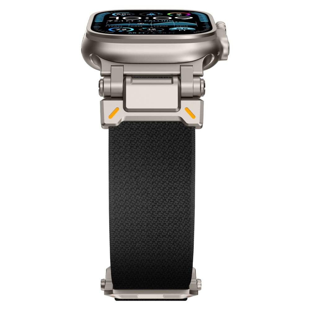 Endure Flex Nylon Strap Apple Watch Series 9 45mm Sort/titan