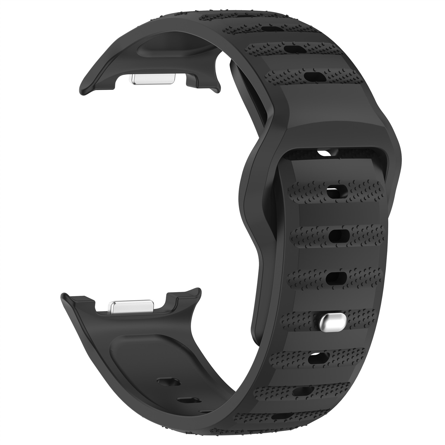 Rem af silikone til Samsung Galaxy Watch 8 40mm Sort