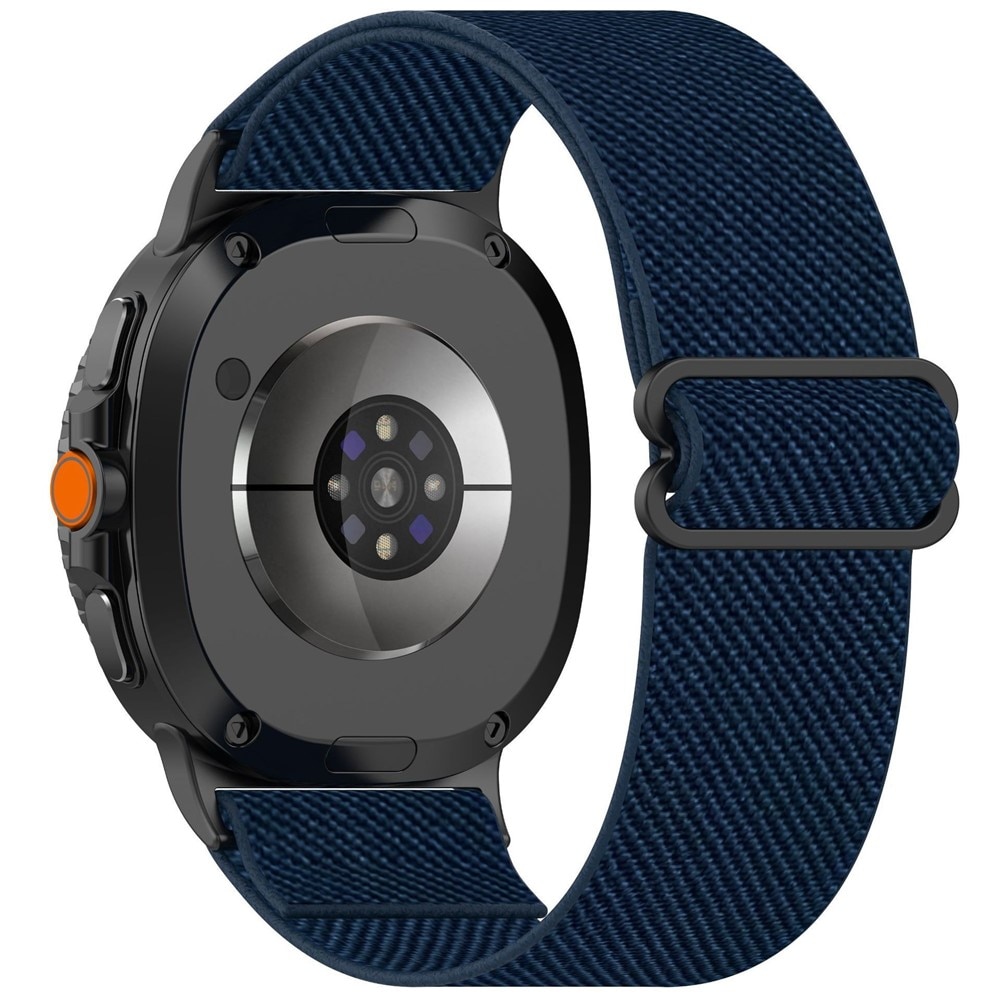 Elastisk Nylonurrem Samsung Galaxy Watch 8 Classic Mørkeblå