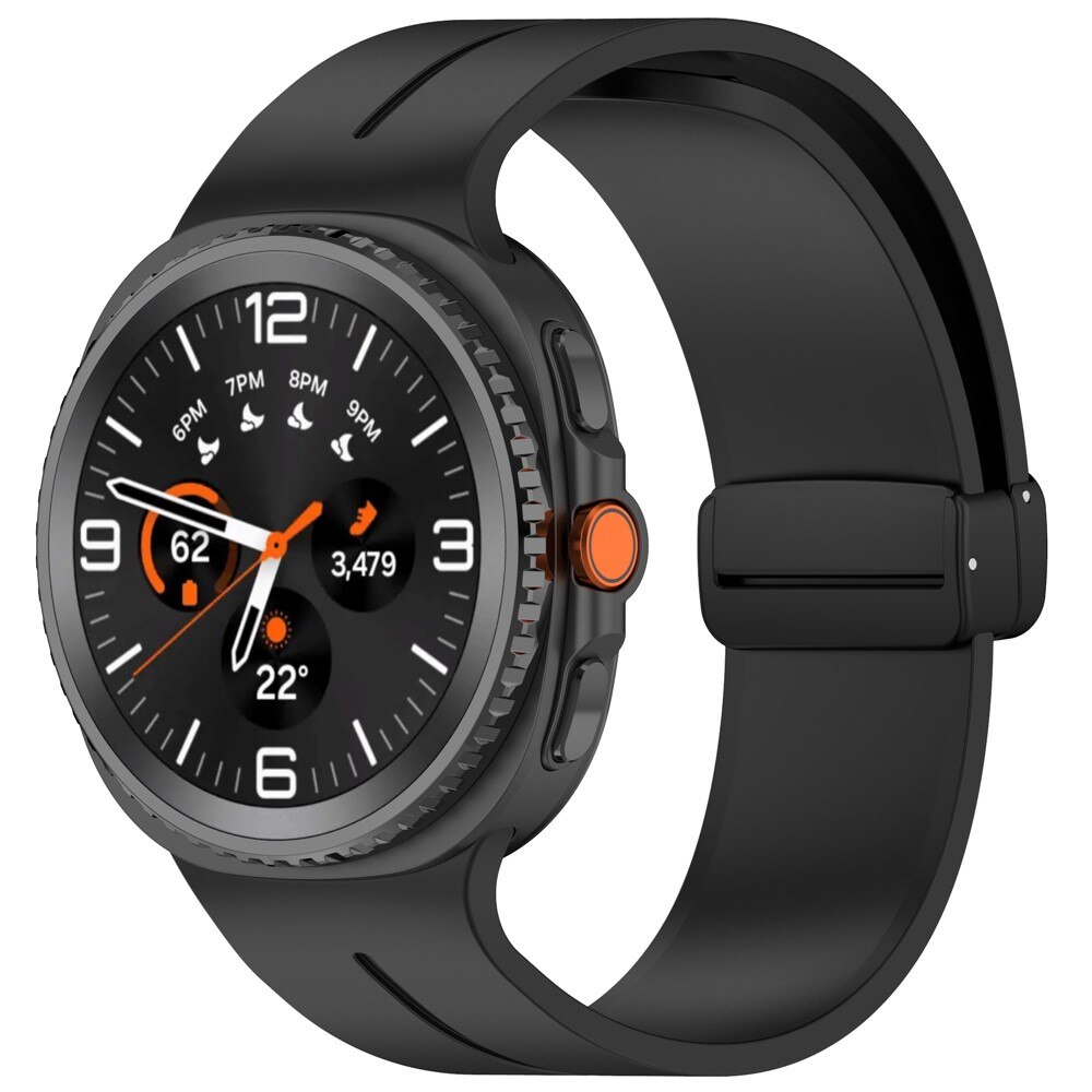 Rem af silikone til Samsung Galaxy Watch 8 40mm Sort
