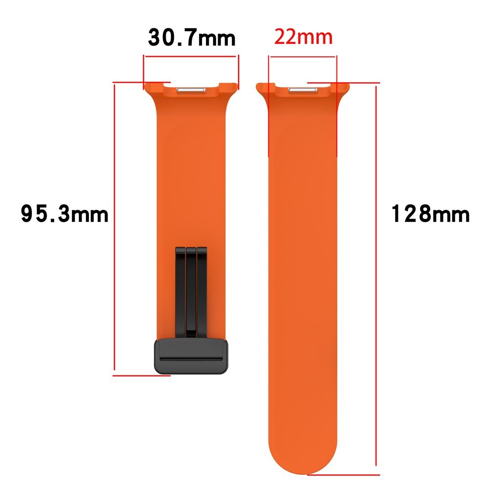 Rem af silikone til Samsung Galaxy Watch 8 40mm Sort