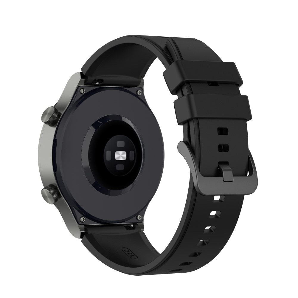 Rem af silikone til Huawei Watch GT 2 46mm sort
