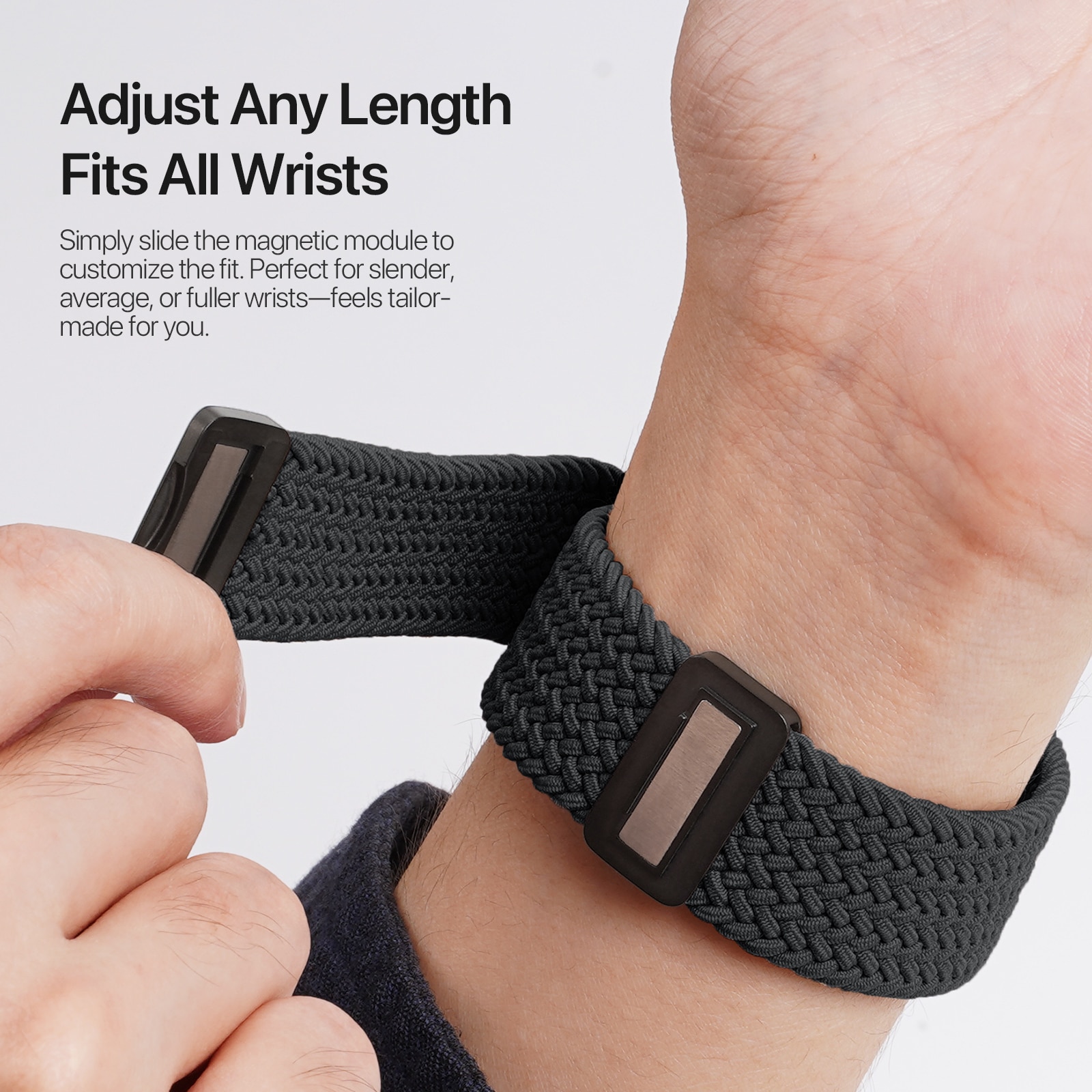 Nylon Woven Armbånd Apple Watch Series 4-6 44mm Navy