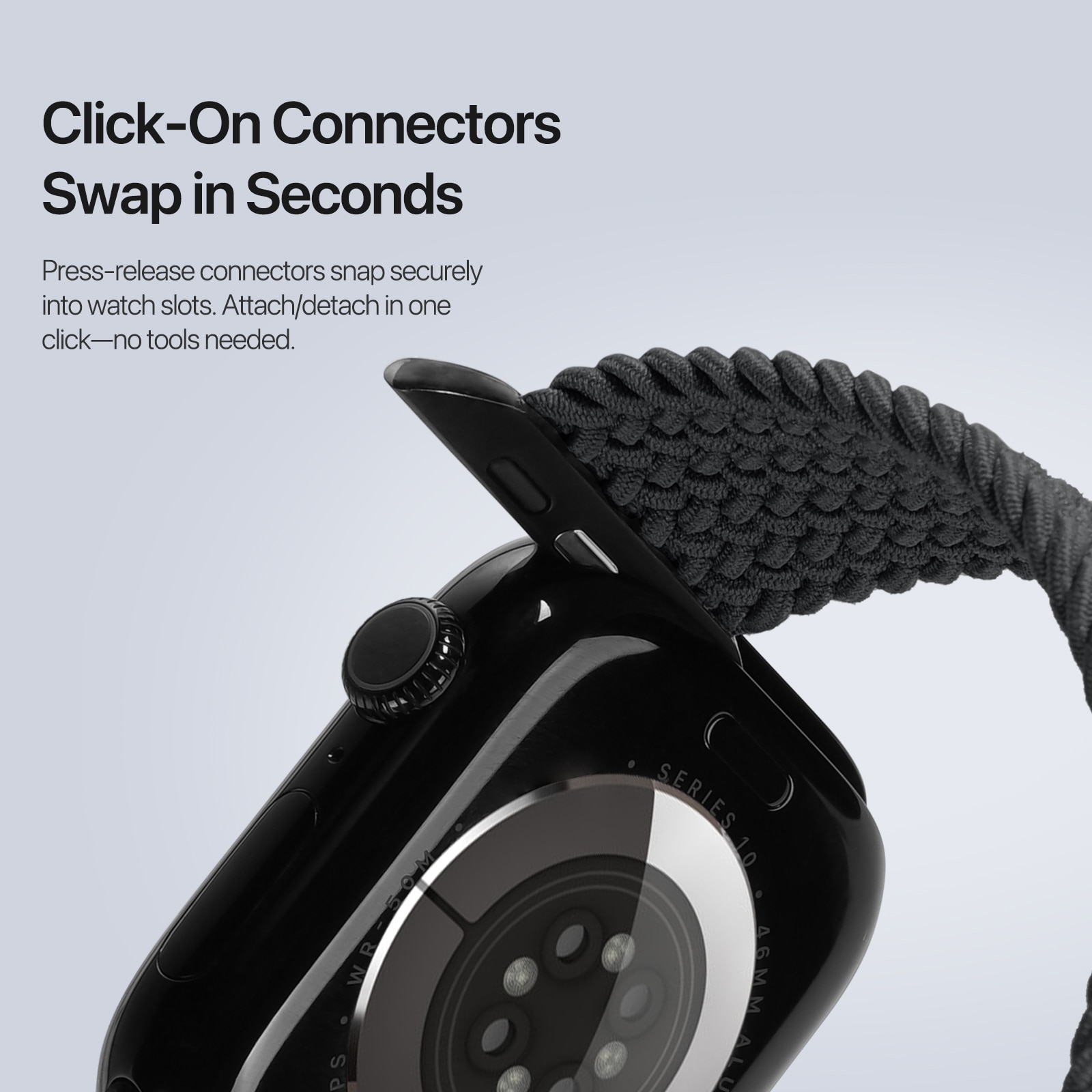 Nylon Woven Armbånd Apple Watch Series 4-6 44mm Navy