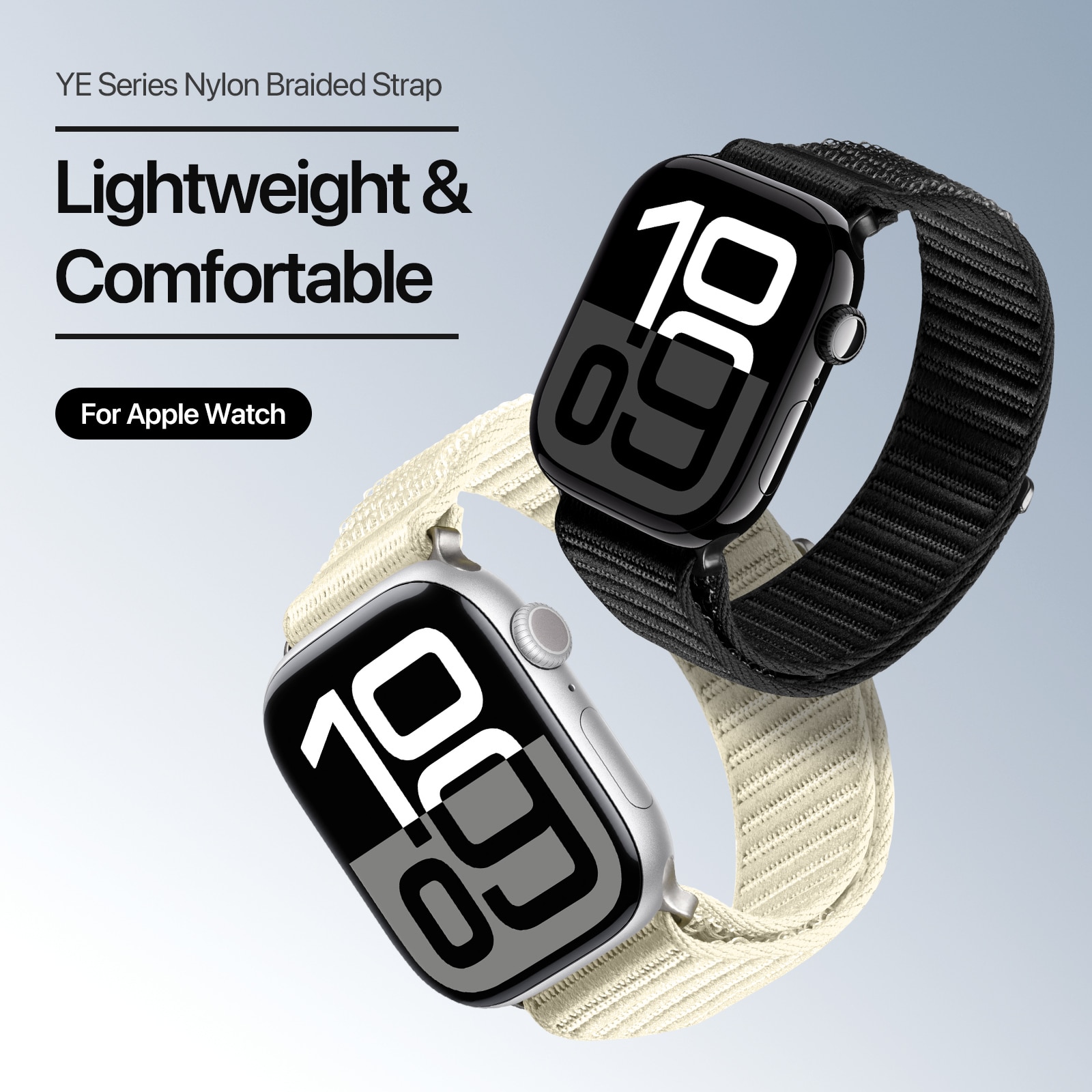 Nylon Armbånd Apple Watch SE 40mm Hvid