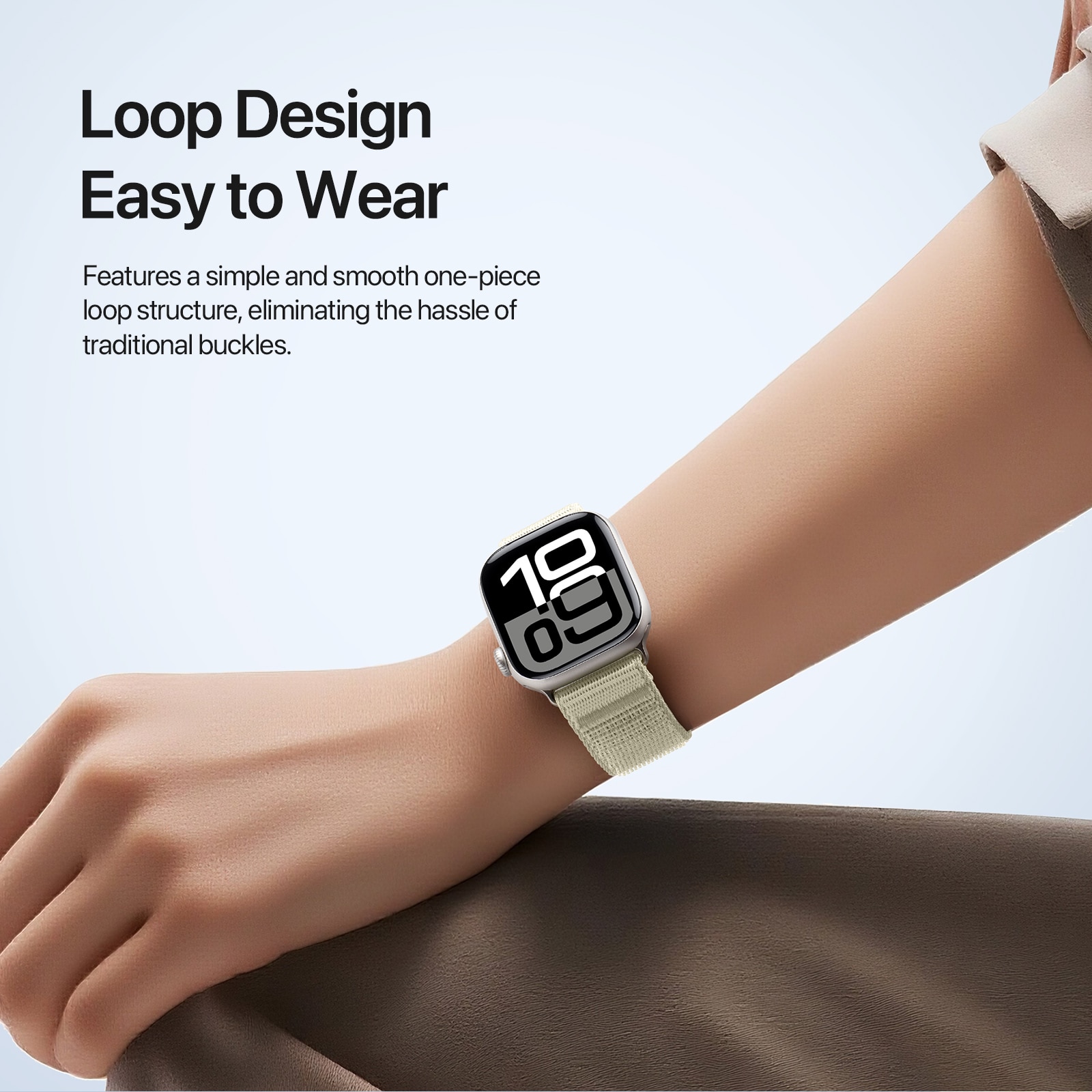 Nylon Armbånd Apple Watch SE 40mm Hvid