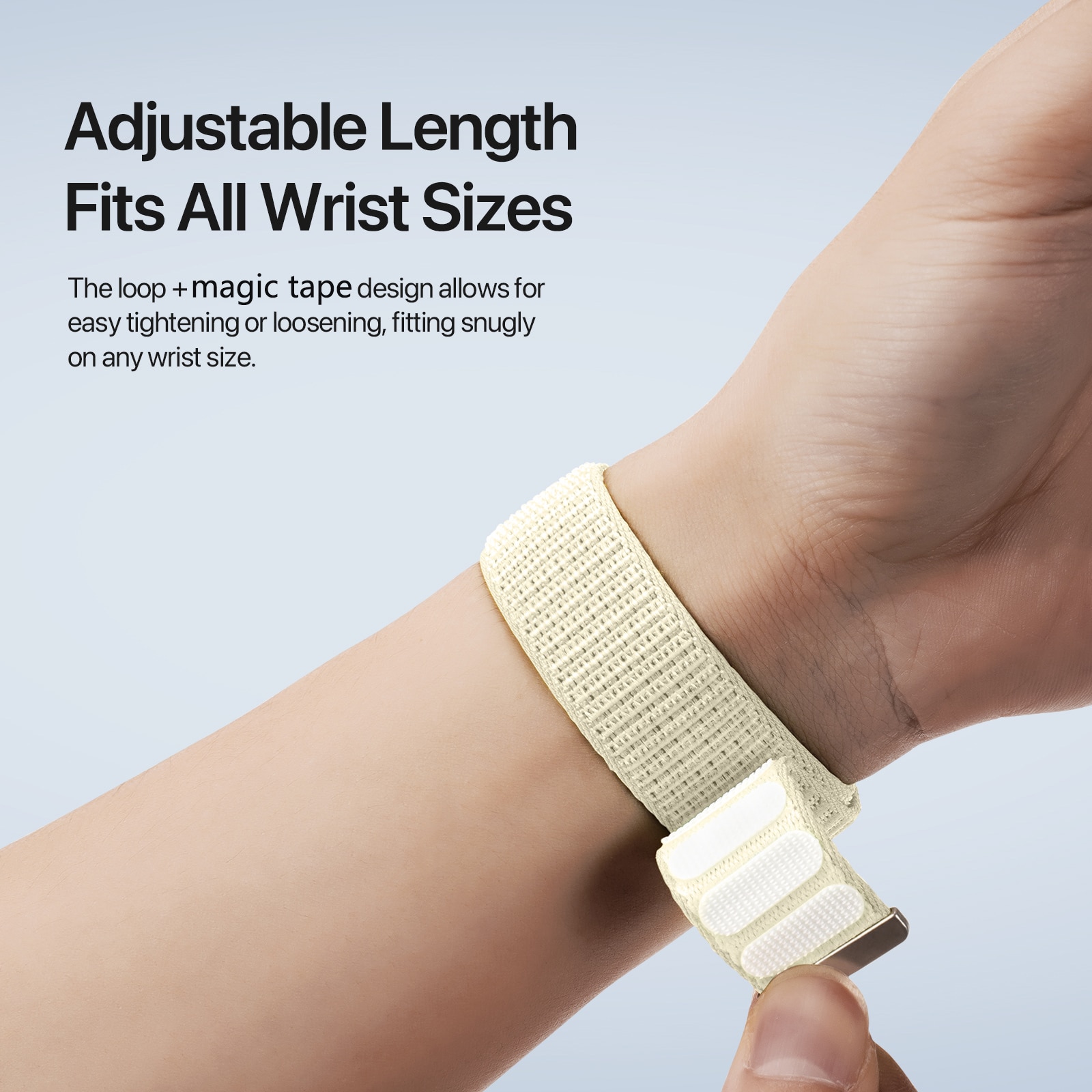 Nylon Armbånd Apple Watch SE 40mm Hvid