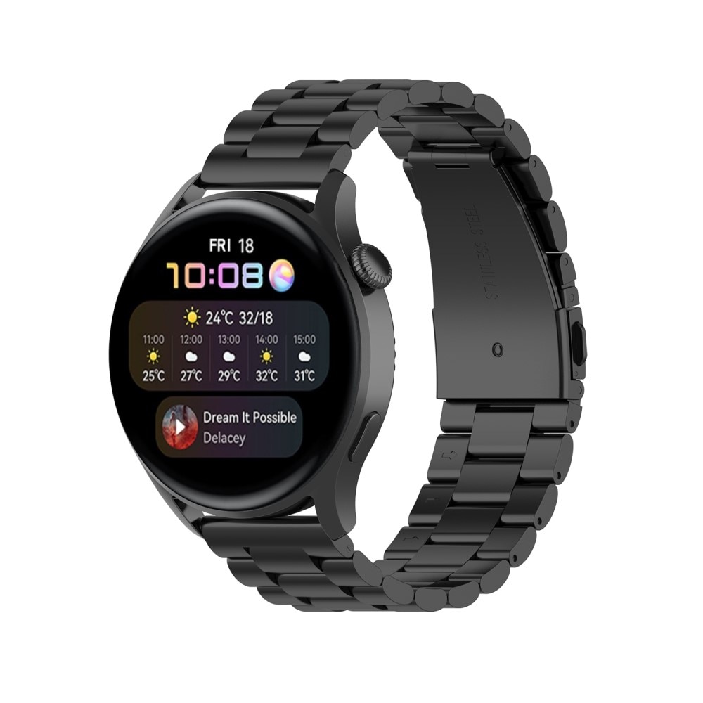 Metalarmbånd Huawei Watch 3/3 Pro sort