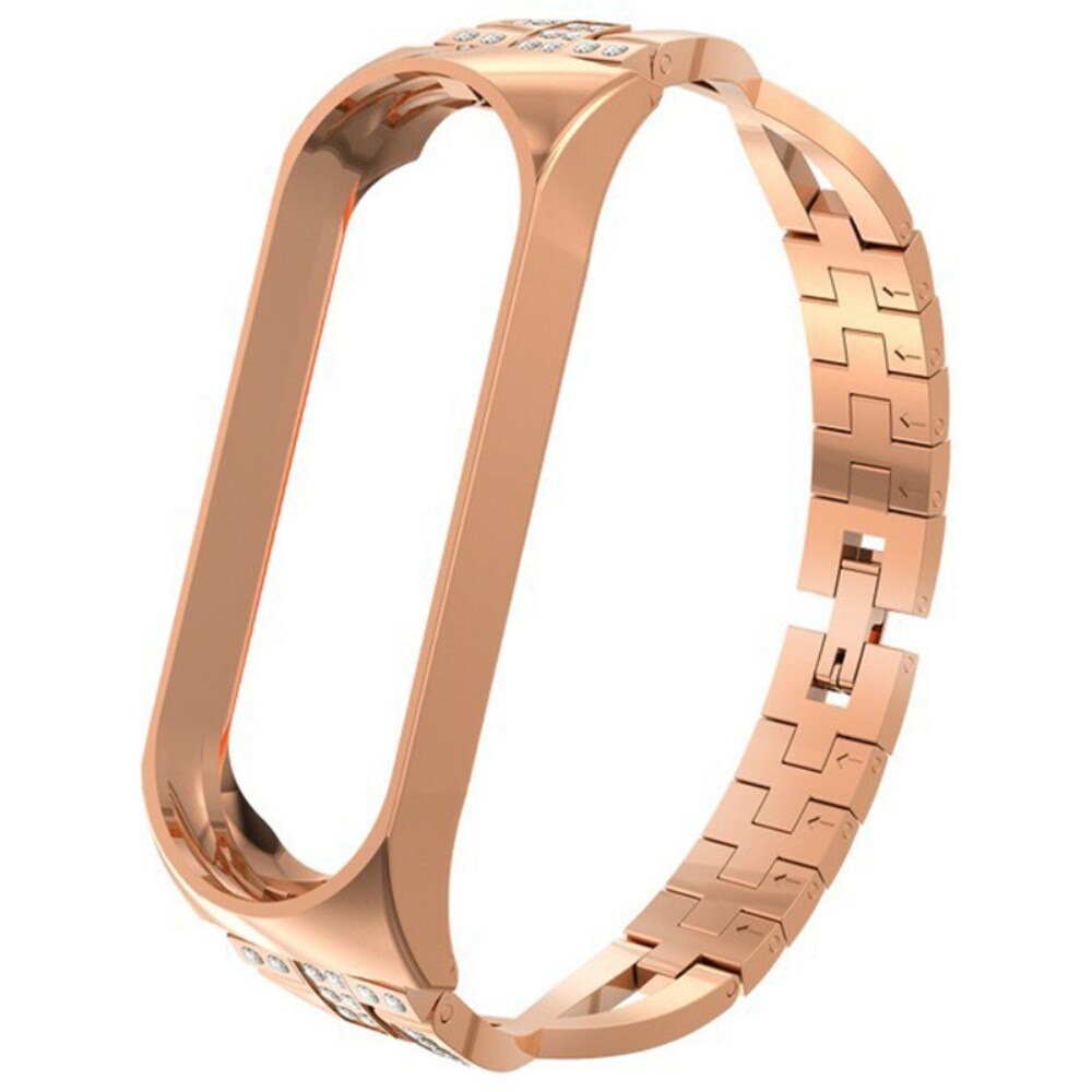 Crystal Bracelet Xiaomi Mi Band 3/4 rose guld