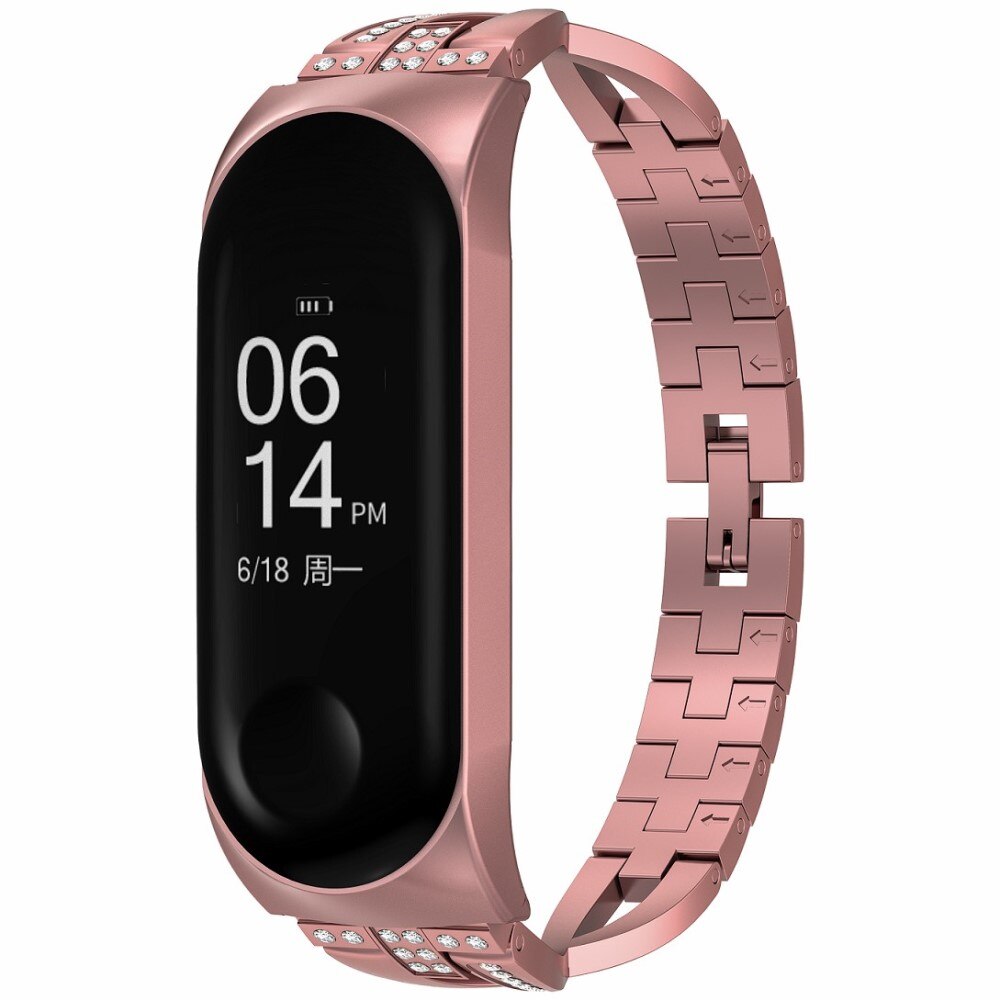 Crystal Bracelet Xiaomi Mi Band 5/6 rosaguld