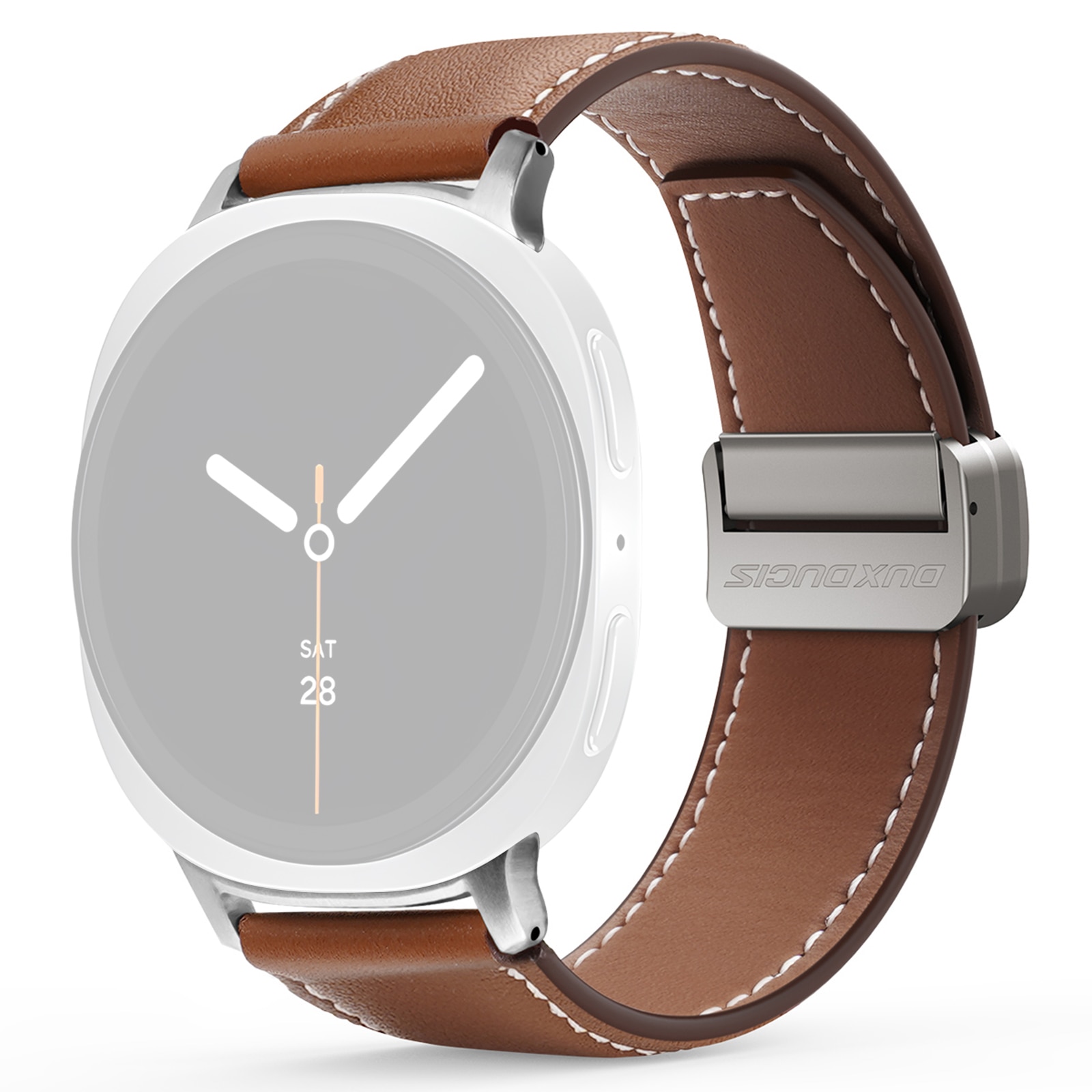 Læderrem Samsung Galaxy Watch 8 44mm Brun