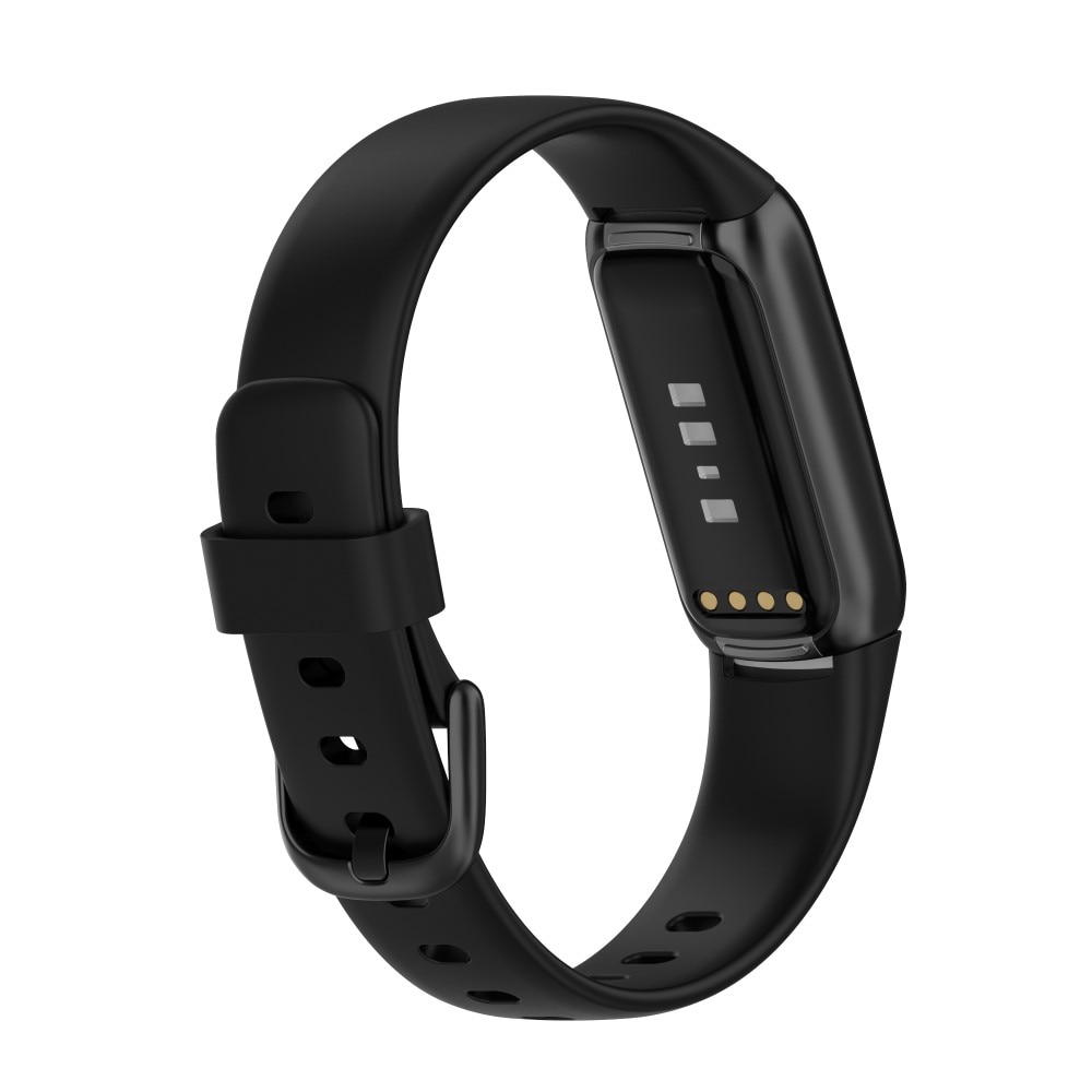 Silikonearmbånd Fitbit Luxe sort (Large)