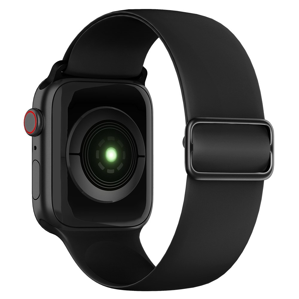 Elastisk Silikonearmbånd Apple Watch SE 40mm sort