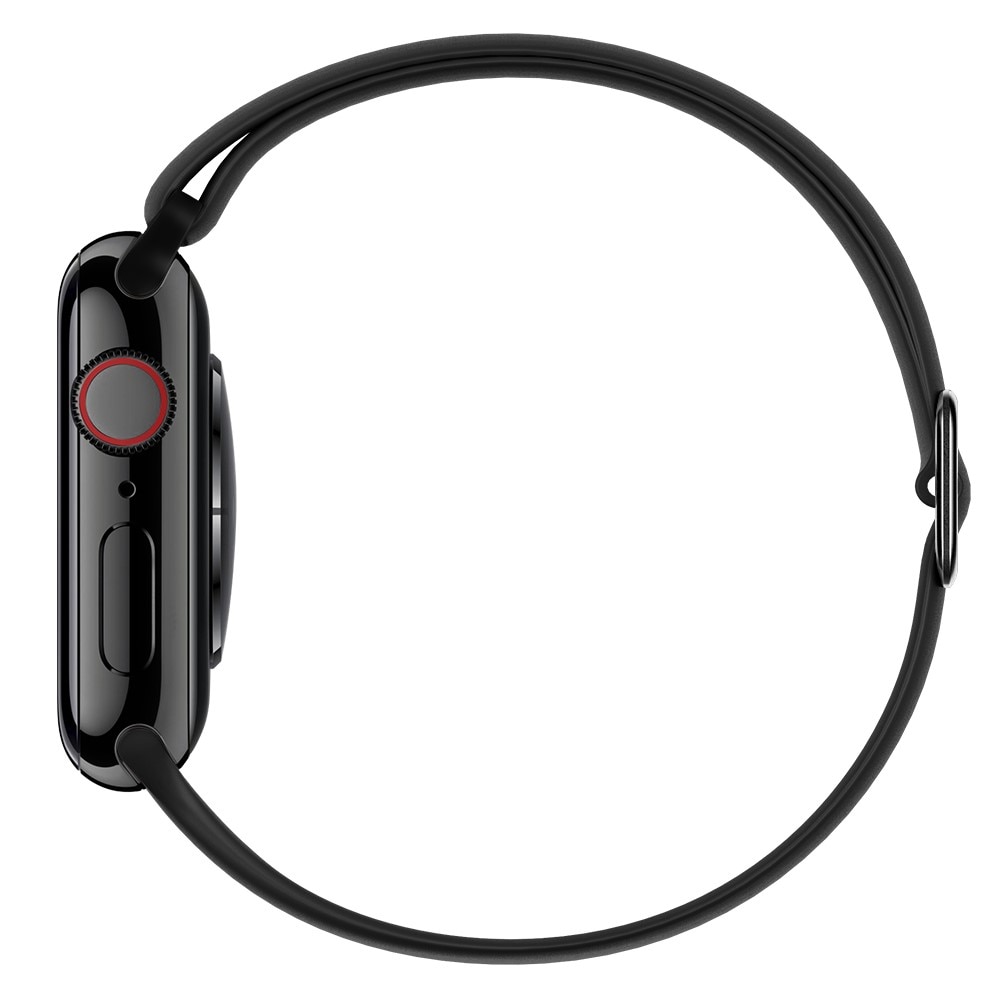 Elastisk Silikonearmbånd Apple Watch 41mm Series 9 sort