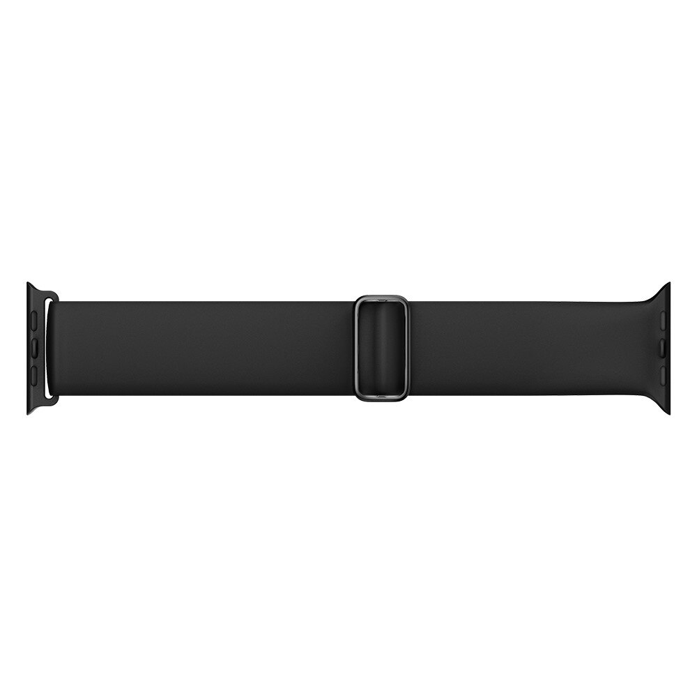 Elastisk Silikonearmbånd Apple Watch 41mm Series 9 sort