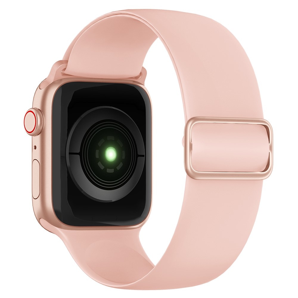 Elastisk Silikonearmbånd Apple Watch 41mm Series 8 lyserød