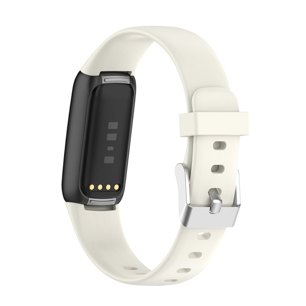 Silikonearmbånd Fitbit Luxe hvid (Small)