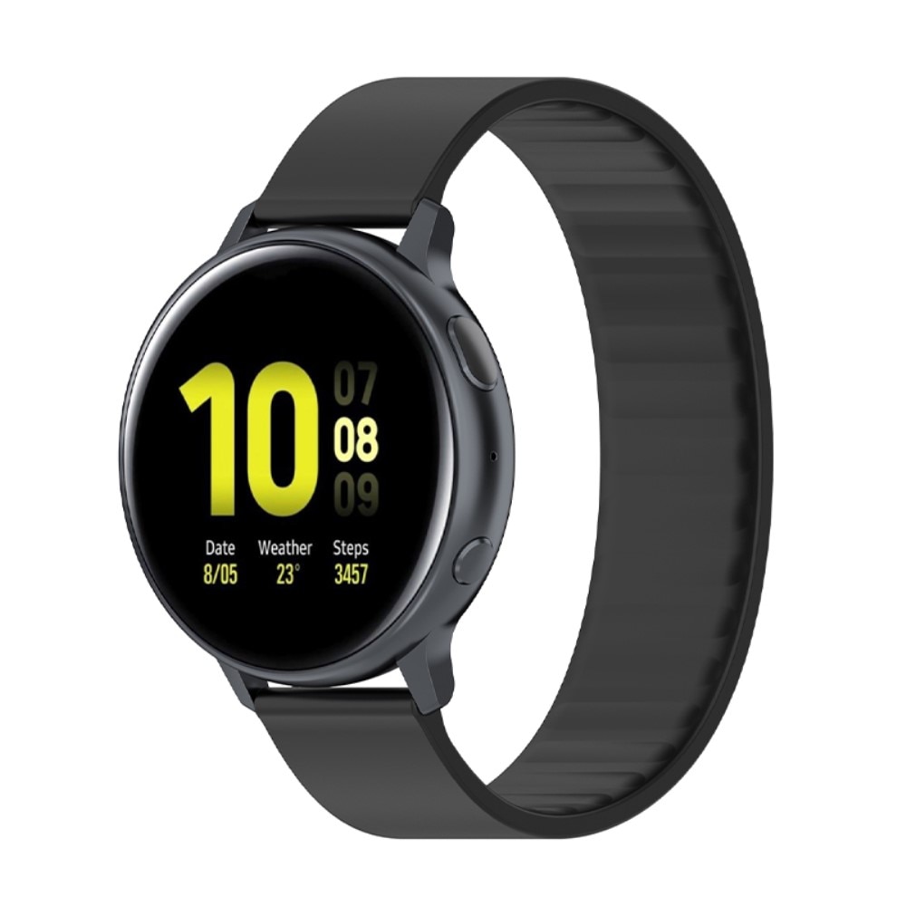 Elastisk Silikonearmbånd Samsung Galaxy Watch 4 Classic 46mm sort