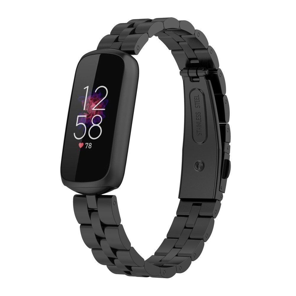 Metalarmbånd Fitbit Luxe sort