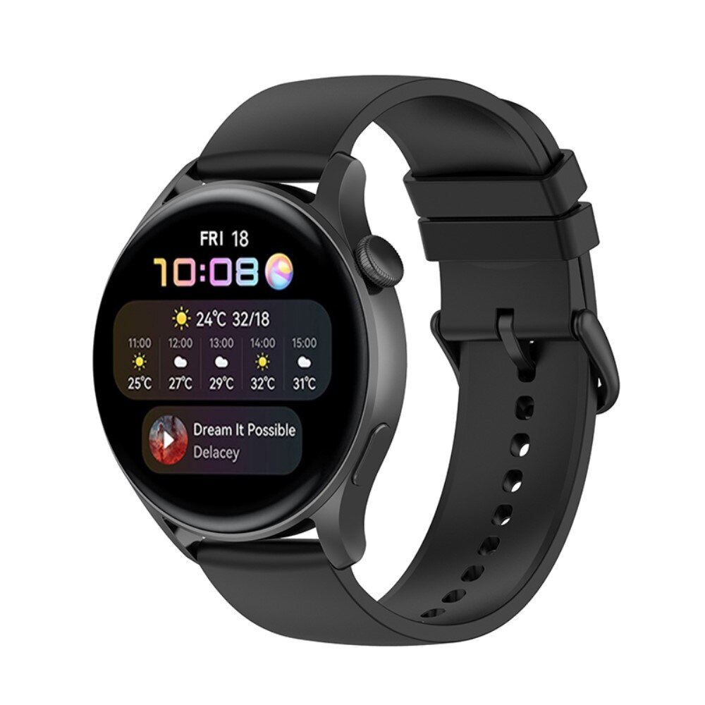 Rem af silikone til Huawei Watch GT 2e sort