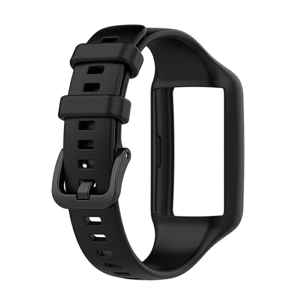 Rem af silikone til Huawei Band 6 Sort