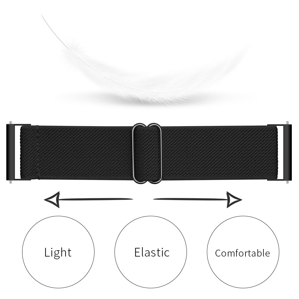Elastisk Nylonurrem Garmin Forerunner 265 Sort