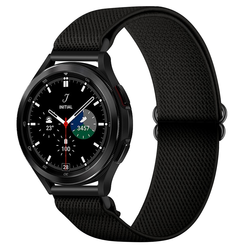 Elastisk Nylonurrem Samsung Galaxy Watch 5 Pro 45mm sort