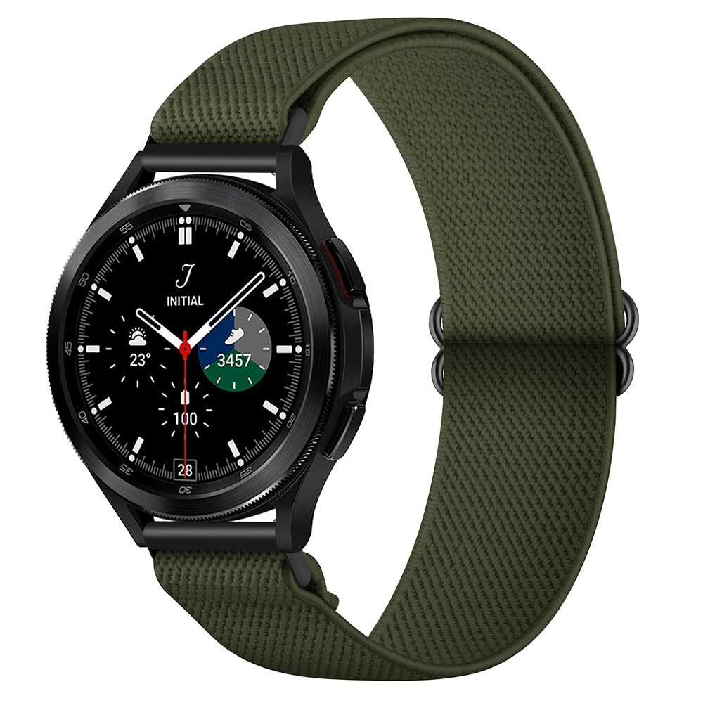 Elastisk Nylonurrem Samsung Galaxy Watch 5 Pro mørkegrøn