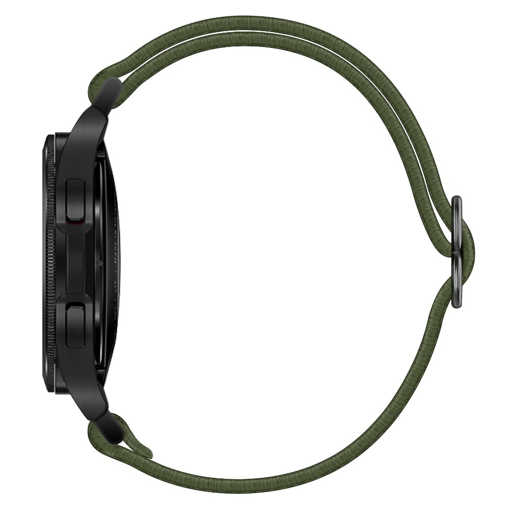 Elastisk Nylonurrem Samsung Galaxy Watch 6 44mm mørkegrøn