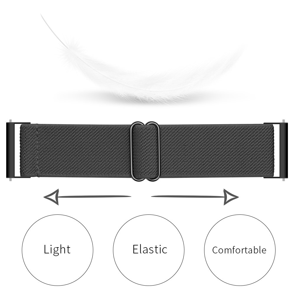 Elastisk Nylonurrem Samsung Galaxy Watch 5 Pro 45mm mørkegrå