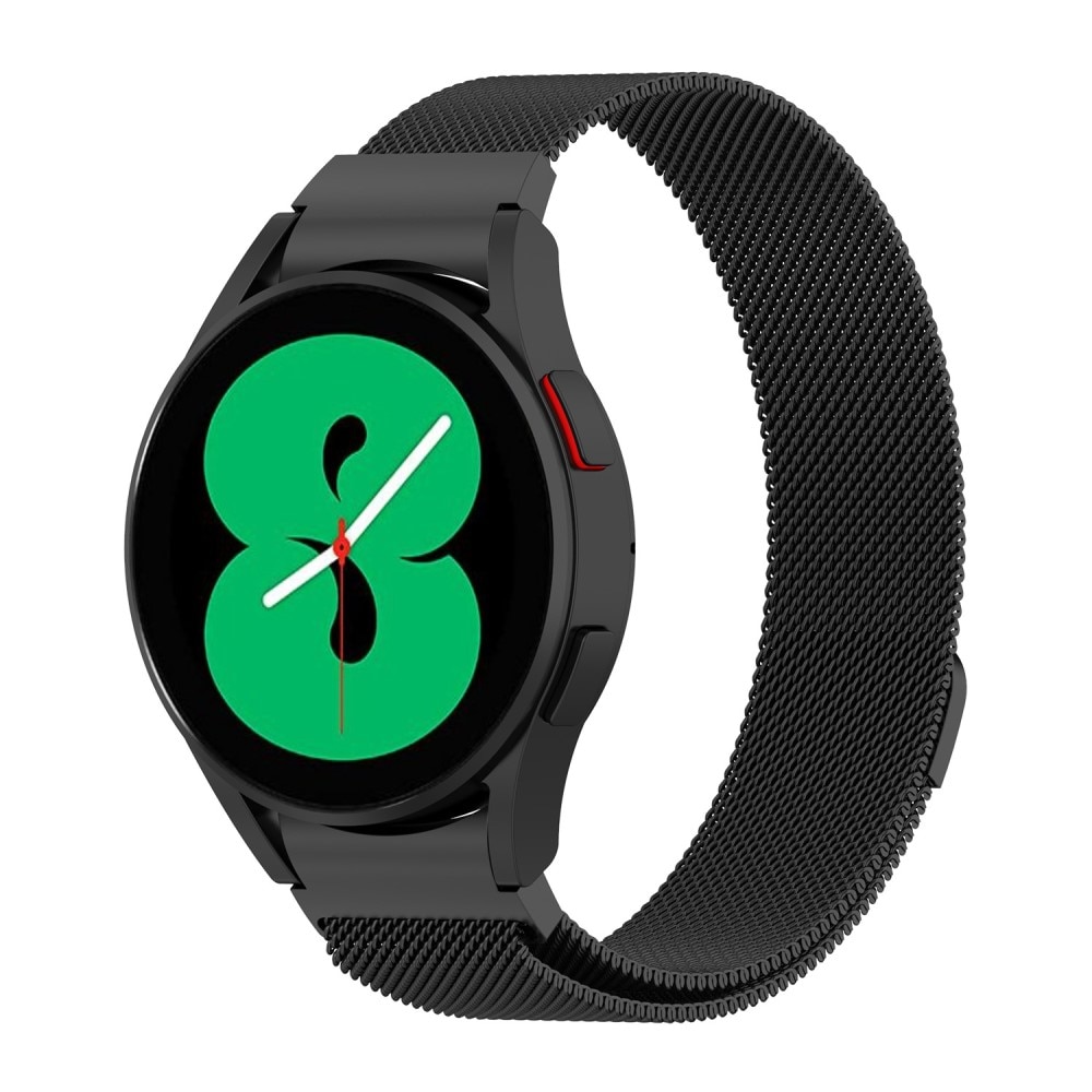 Full Fit Armbånd Milanese Samsung Galaxy Watch 4 44mm sort