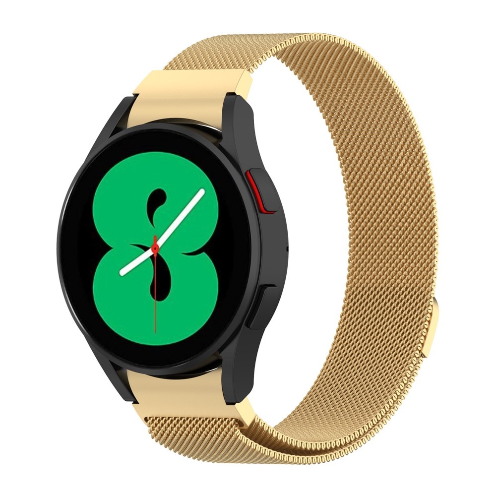 Full Fit Armbånd Milanese Samsung Galaxy Watch 4 44mm guld