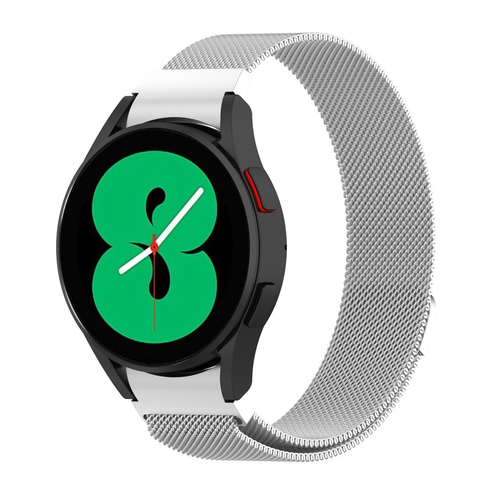 Full Fit Armbånd Milanese Samsung Galaxy Watch 6 44mm sølv