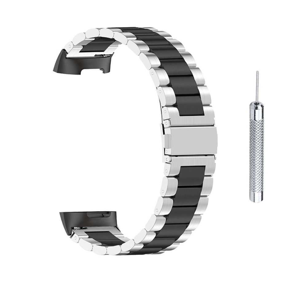 Metalarmbånd Fitbit Charge 5 sort/sølv