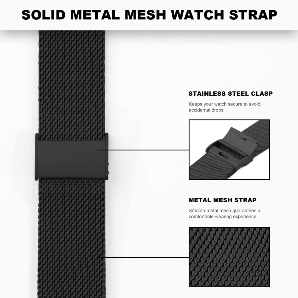 Mesh Bracelet Fitbit Charge 6 Black