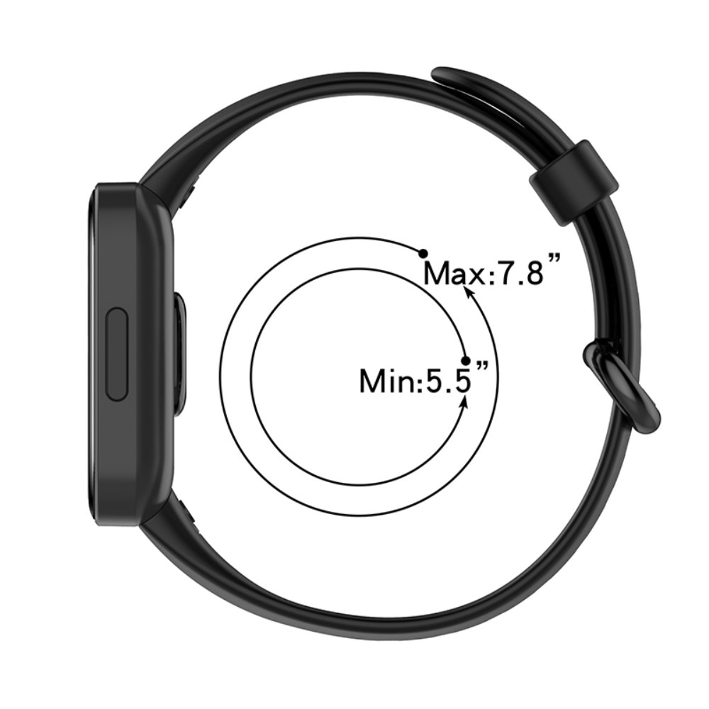 Rem af silikone til Xiaomi Redmi Watch 2/2 Lite sort