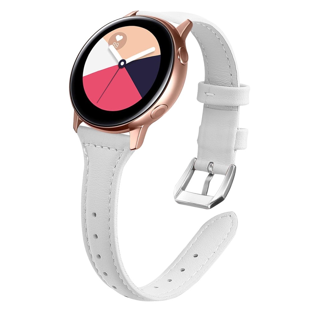 Slim Læderrem Samsung Galaxy Watch 42mm hvid