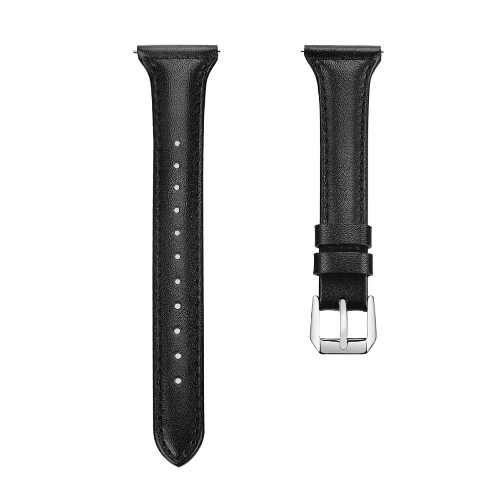 Slim Læderrem Garmin Vivomove Style sort