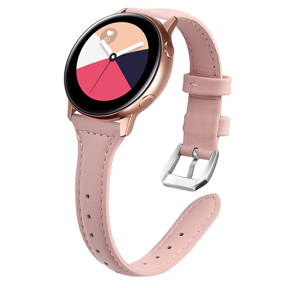 Slim Læderrem Samsung Galaxy Watch 5 44mm lyserød