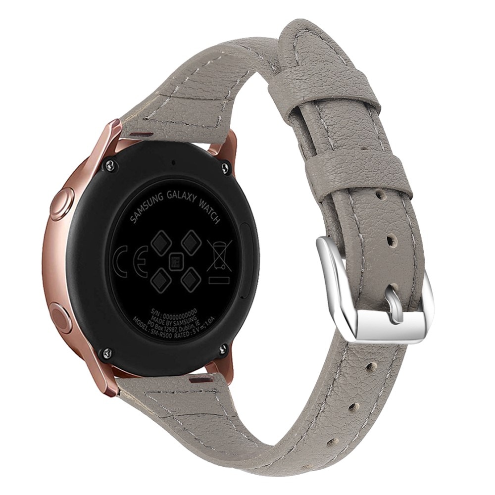 Slim Læderrem Garmin Vivomove Style grå