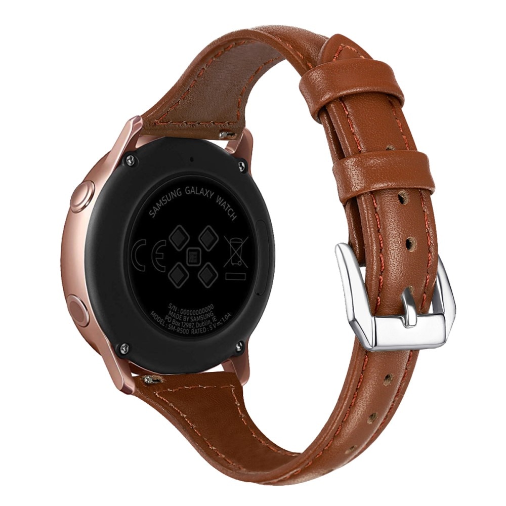 Slim Læderrem Samsung Galaxy Watch 6 Classic 43mm brun