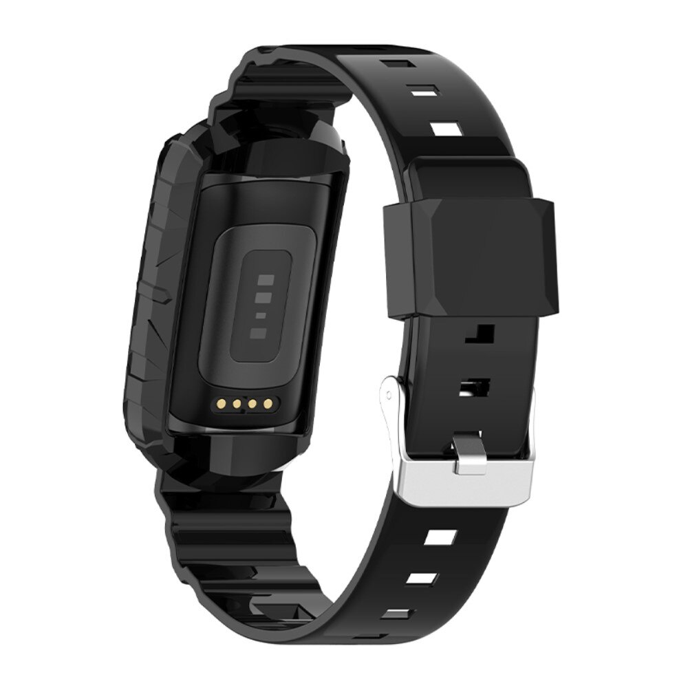 Rem af silikone til cover Fitbit Charge 6 sort