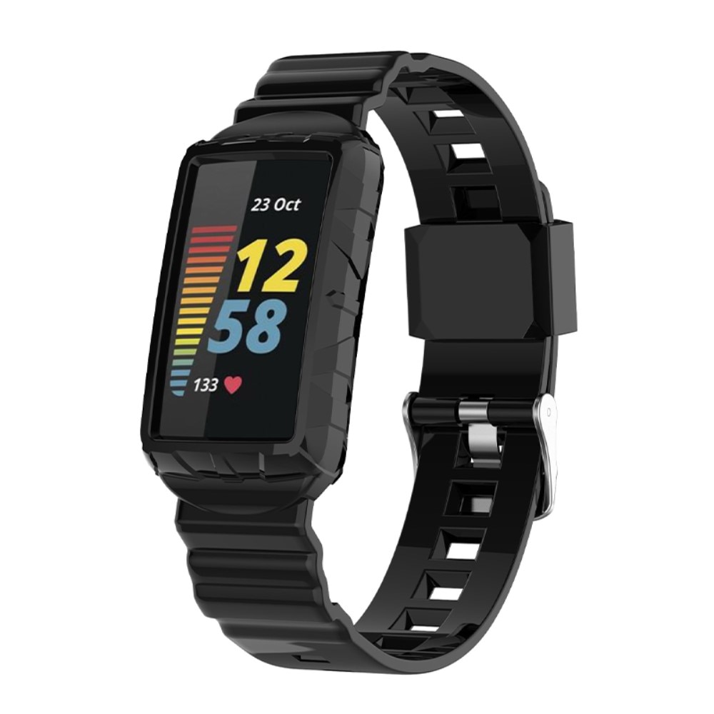 Rem af silikone til cover Fitbit Charge 6 sort