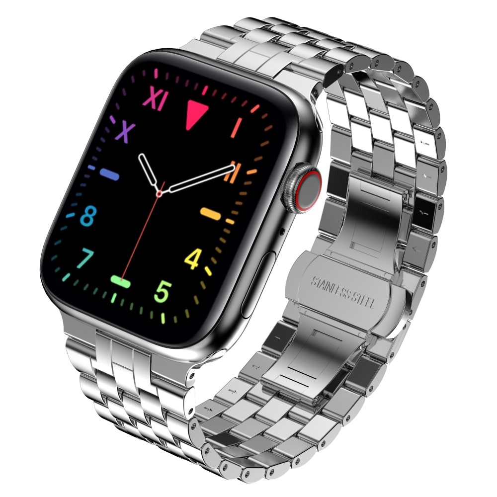 Business Metalarmbånd Apple Watch 45mm Series 8 sølv