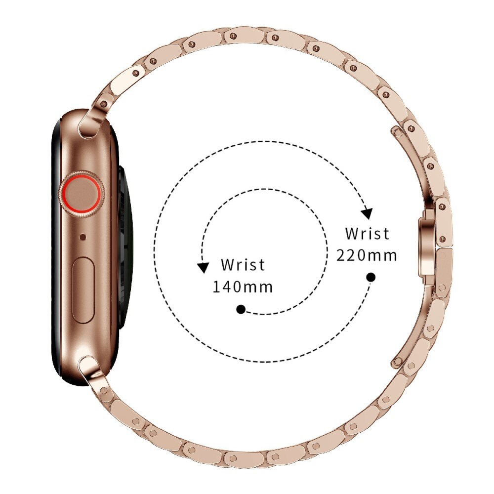 Business Metalarmbånd Apple Watch SE 44mm rose guld